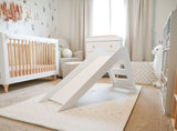 Modern White Indoor Slide - Little Big Playroom